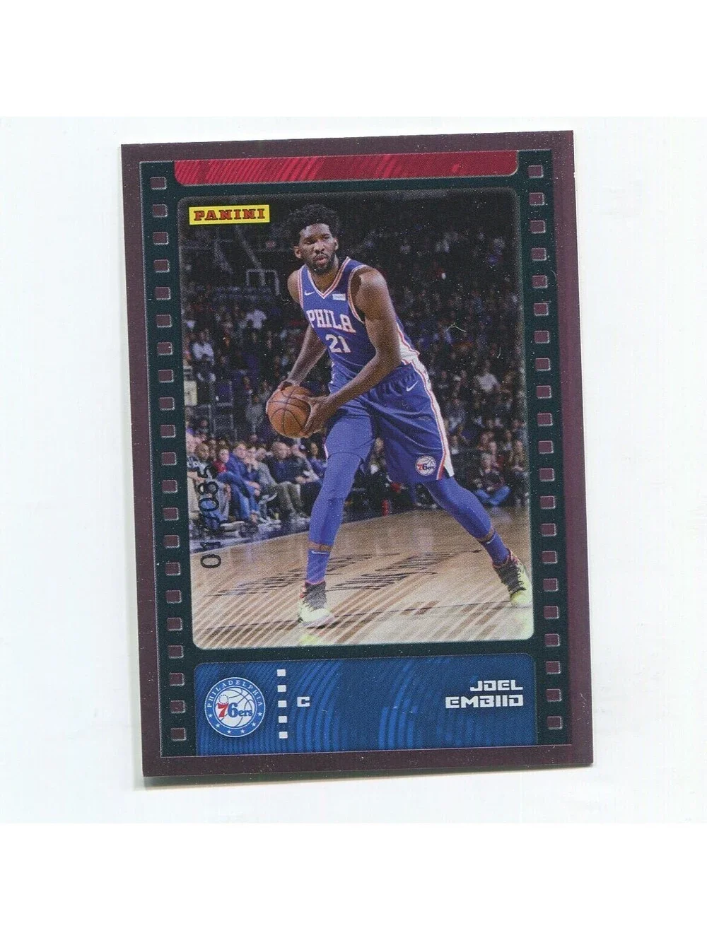 2019-20 Panini Stickers & Card Collection Joel Embiid #65 Pink /35 76ers